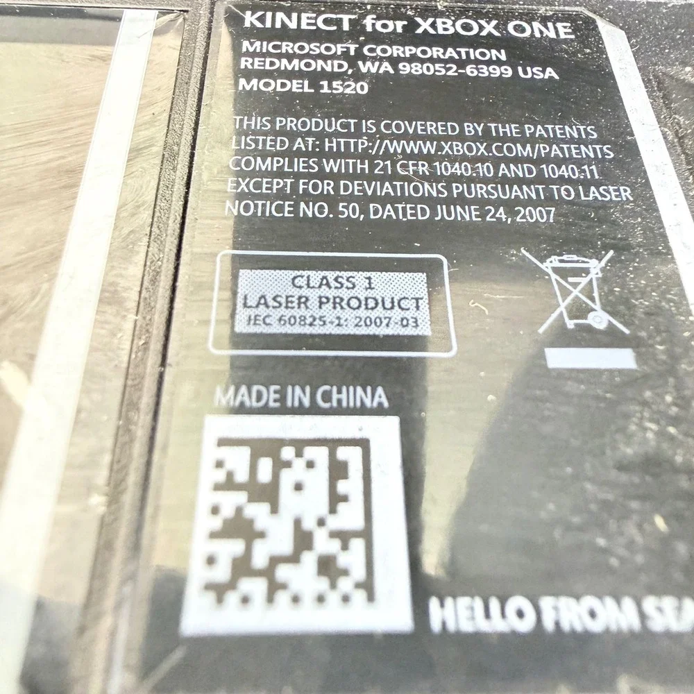 Microsoft Kinect for Xbox One Model 1520 Motion Sensor Camera Black